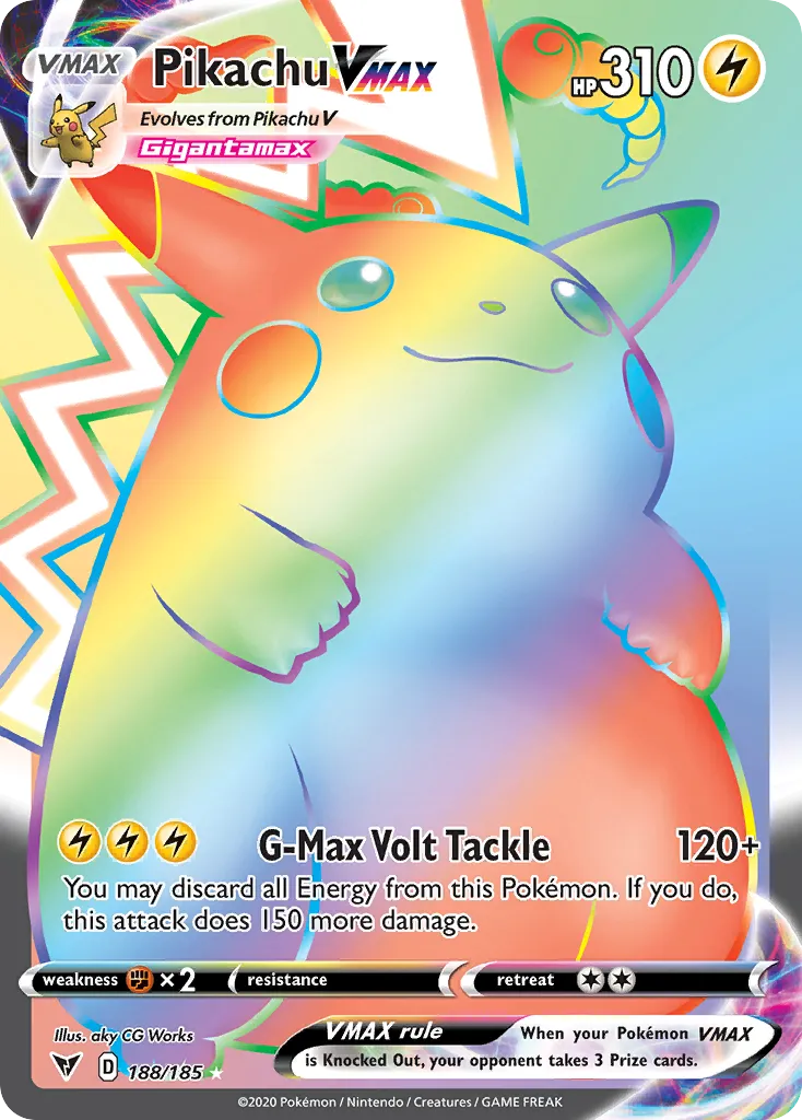 Pikachu VMAX, Vivid Voltage, 188/185